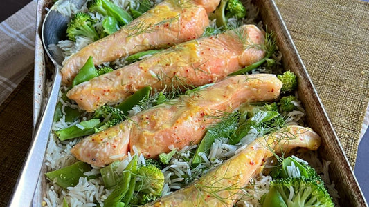 Salmon and Green Dill Rice