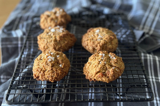 Brown Butter Chunky Almond Biscuits