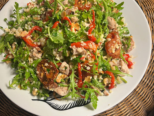CHICKEN ROMESCO PEARL COUSCOUS