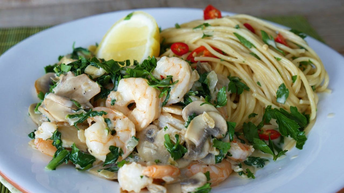 CREAMY PRAWN SPAGHETTI