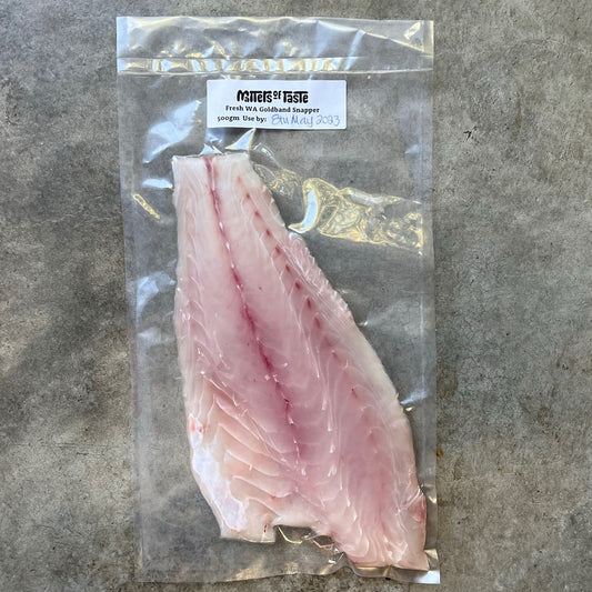 Fish - Goldband Snapper fillets WA skinless 500gm FRESH