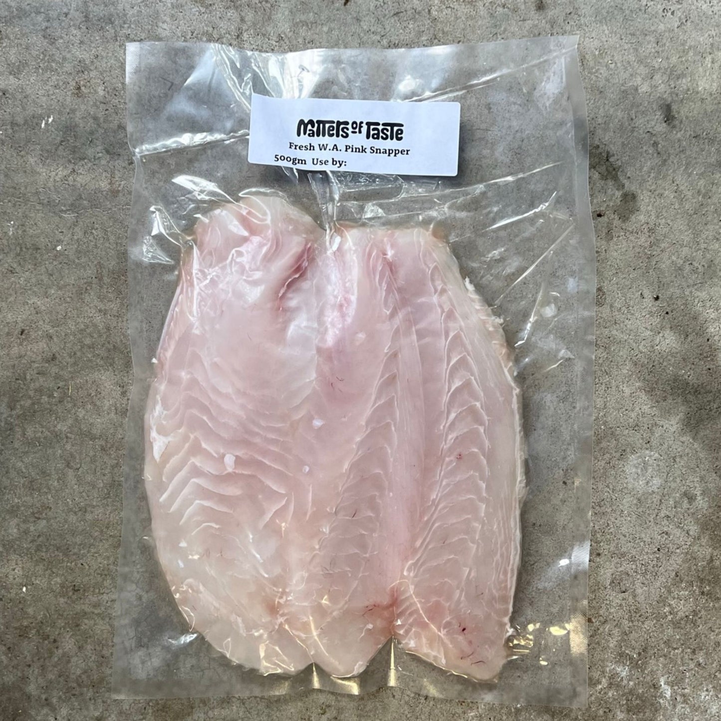 Fish - Pink Snapper fillets 500gm fresh
