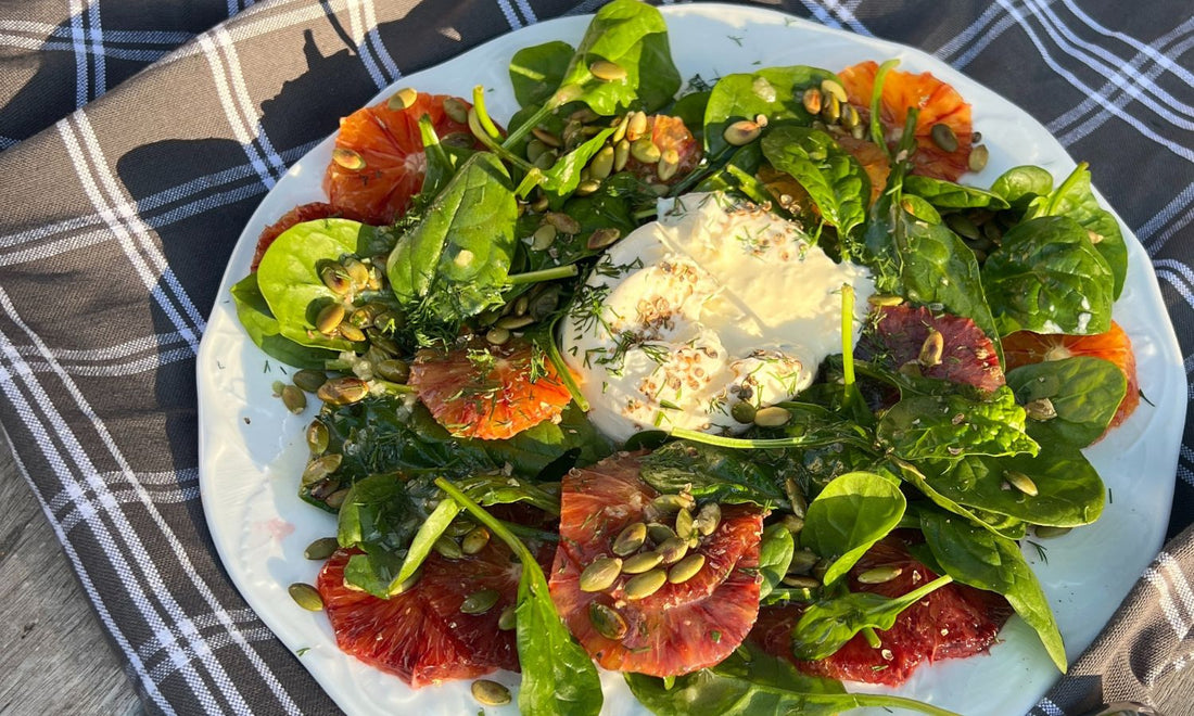 BURRATA & BLOOD ORANGE SALAD