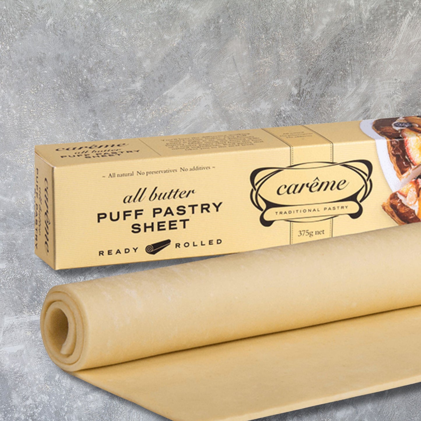 Pastry - Carême Butter Puff 375gm frozen SA