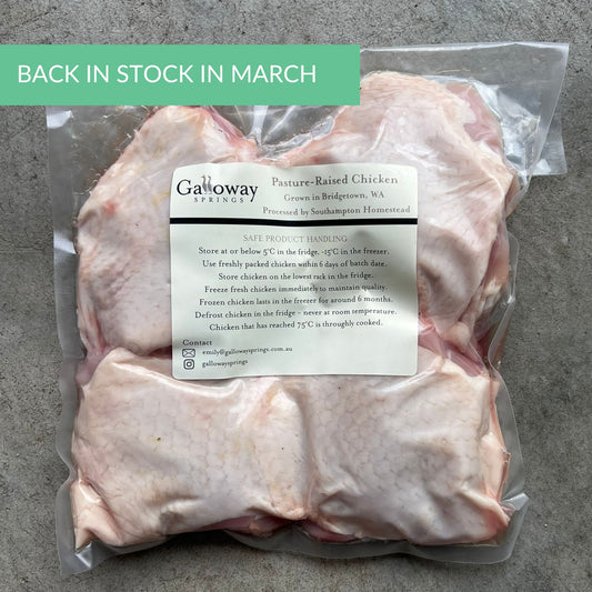 Chicken - Pasture Raised approx 1.5kg 4 piece pack