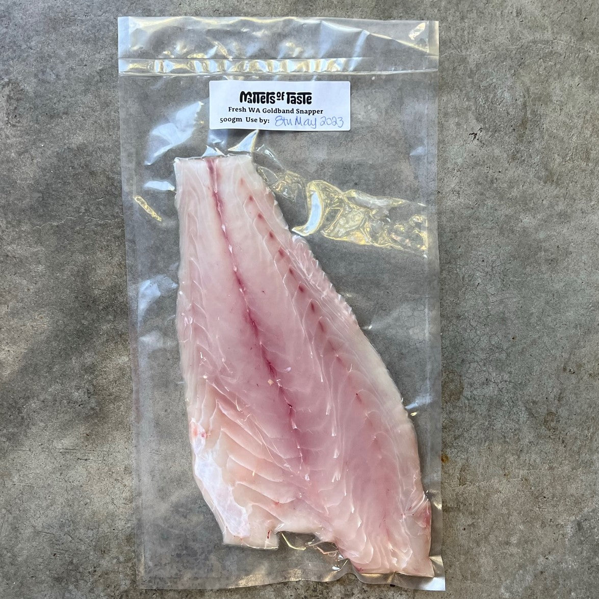 Fish - Goldband Snapper fillets WA skinless 500gm FRESH