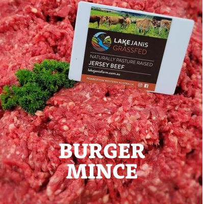 Beef - Burger Mince approx. 500gm fresh GRASS FED