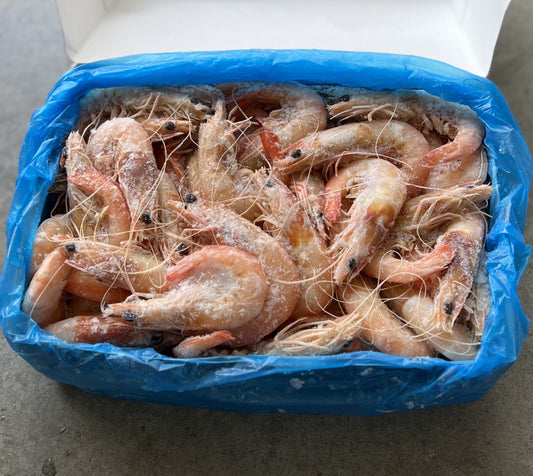SEAFOOD - Whole King Prawns cooked 3kg individually frozen
