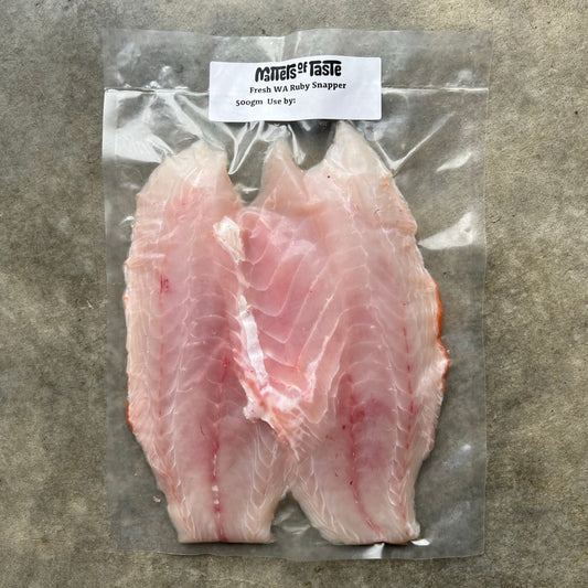 Fish - Ruby Snapper fillets WA 500gm - Fresh
