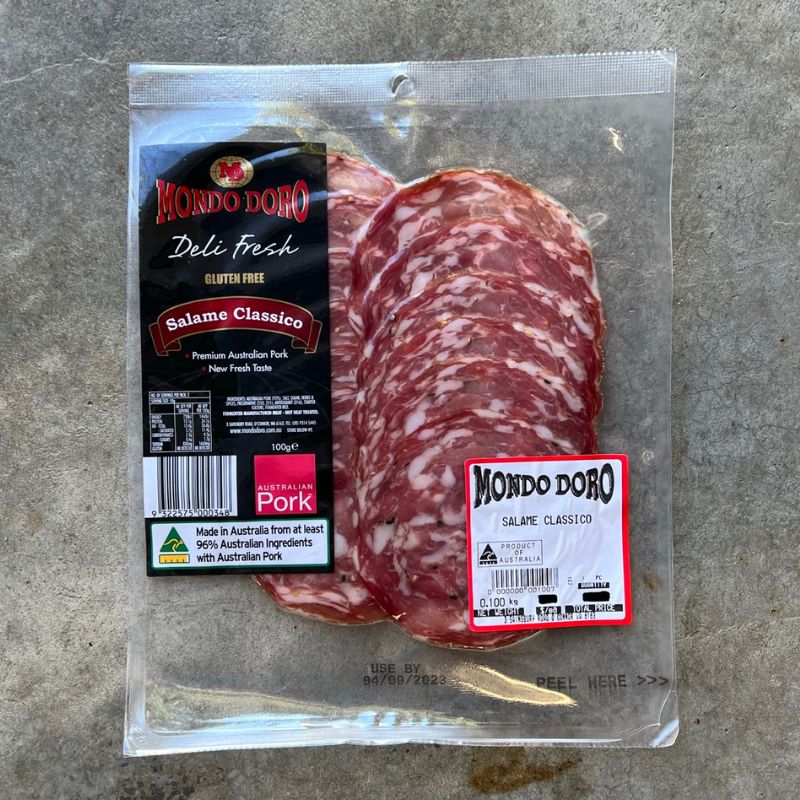 Smallgoods - Classic Italian Salami sliced 100gm – Matters of Taste