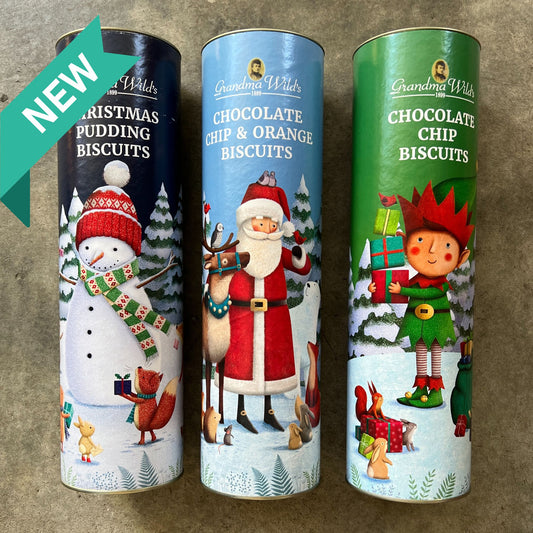 Christmas Biscuit Tubes various 200gm