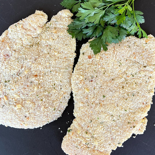 Chicken - Schnitzel approx. 350gm fresh Parmesan Herb Crumb