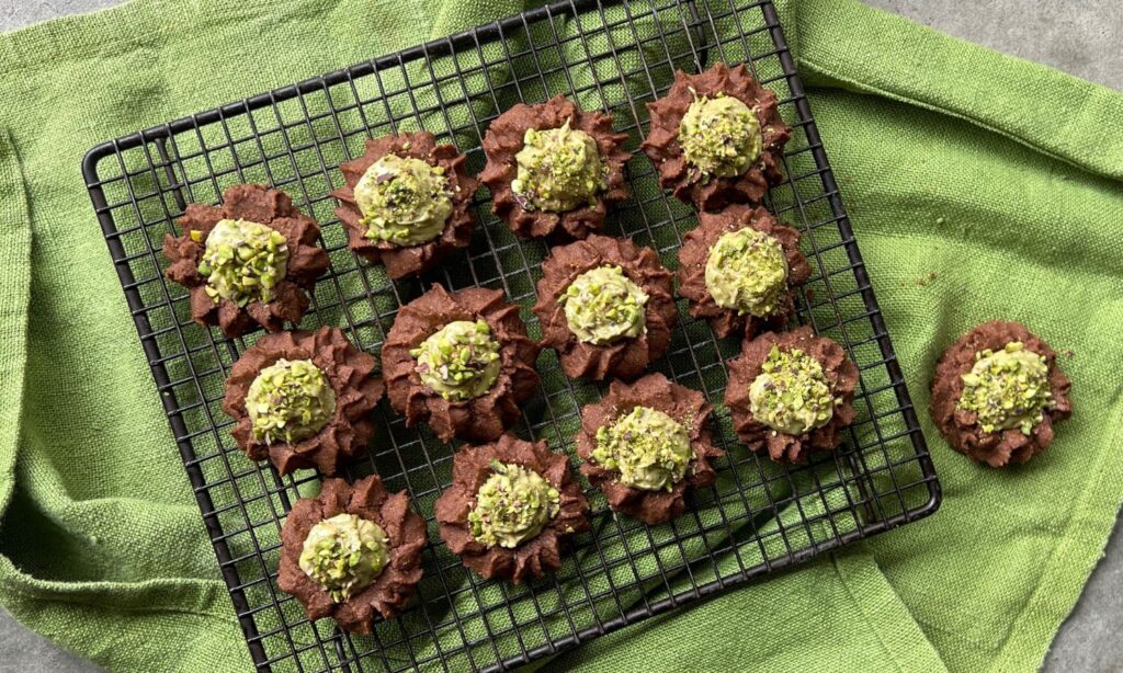 Dubai Chocolate Shortbread Biscuits